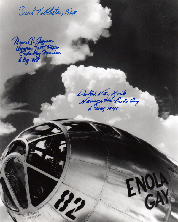 Return enola gay signed
