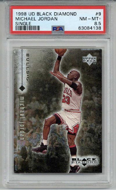 1998 UPPER DECK BLACK DIAMOND SINGLE #9 MICHAEL JORDAN CARD BULLS