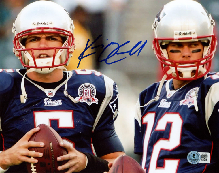 KEVIN O'CONNELL SIGNED 8x10 PHOTO TOM BRADY NEW ENGLAND PATRIOTS